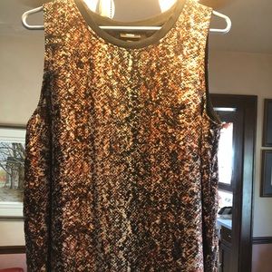 Sleeveless Top fall colors